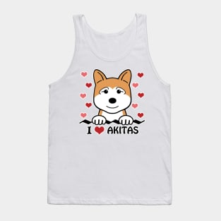 I Love Akitas Tank Top